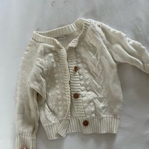 Jamie Kay knit cardigan, creamy white, EUC